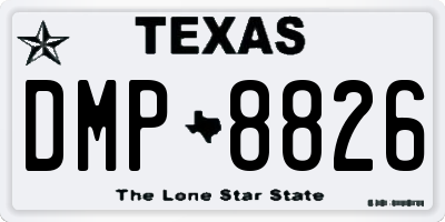 TX license plate DMP8826