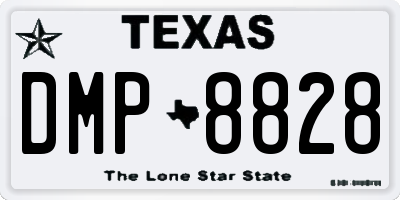 TX license plate DMP8828