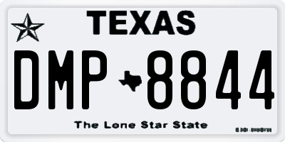 TX license plate DMP8844
