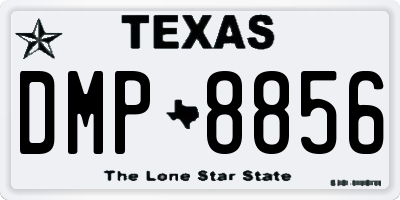 TX license plate DMP8856