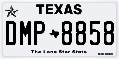 TX license plate DMP8858
