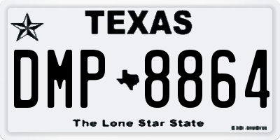 TX license plate DMP8864