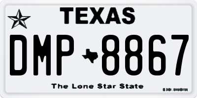 TX license plate DMP8867