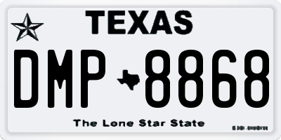 TX license plate DMP8868
