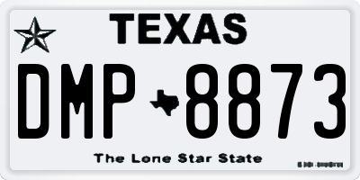 TX license plate DMP8873