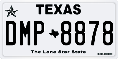 TX license plate DMP8878