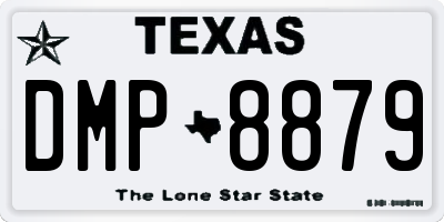 TX license plate DMP8879