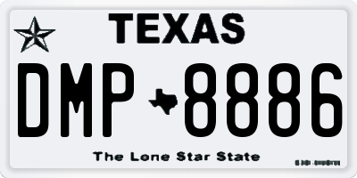 TX license plate DMP8886