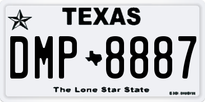 TX license plate DMP8887