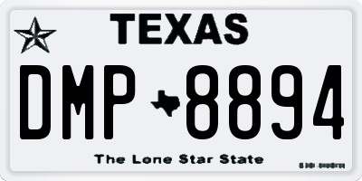 TX license plate DMP8894