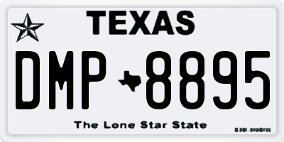 TX license plate DMP8895