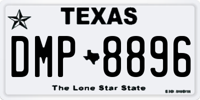 TX license plate DMP8896