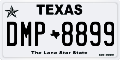TX license plate DMP8899