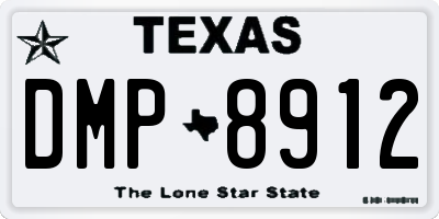 TX license plate DMP8912