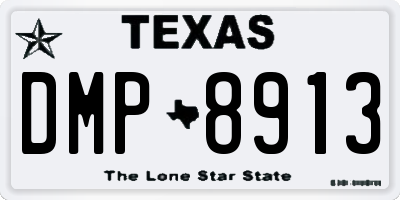 TX license plate DMP8913