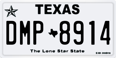 TX license plate DMP8914