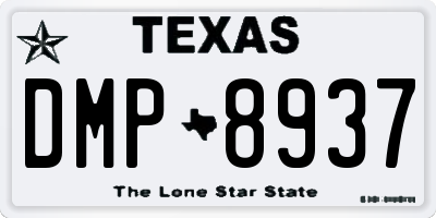 TX license plate DMP8937