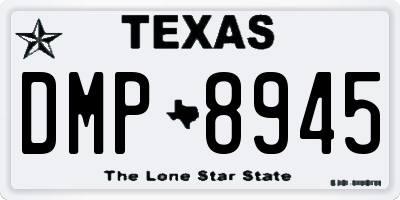 TX license plate DMP8945