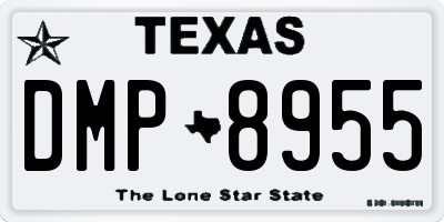 TX license plate DMP8955