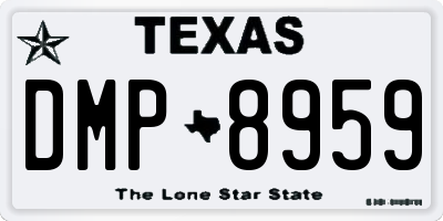 TX license plate DMP8959