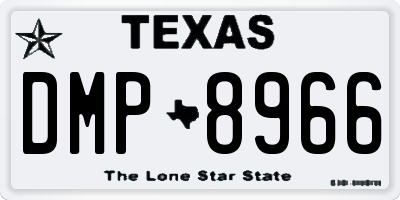 TX license plate DMP8966