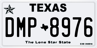 TX license plate DMP8976