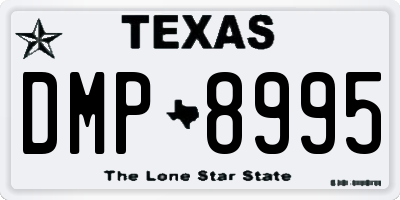 TX license plate DMP8995