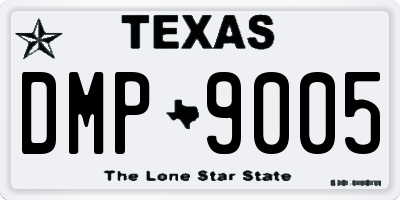 TX license plate DMP9005