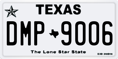 TX license plate DMP9006