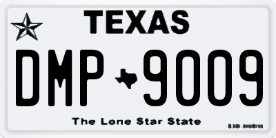TX license plate DMP9009