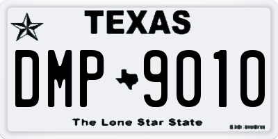 TX license plate DMP9010