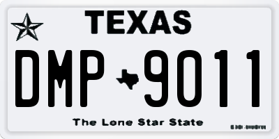 TX license plate DMP9011