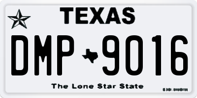 TX license plate DMP9016