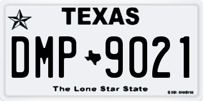 TX license plate DMP9021