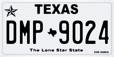 TX license plate DMP9024