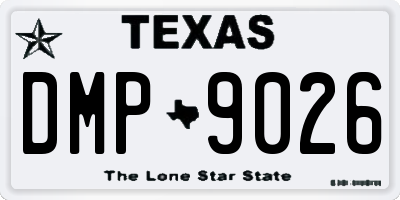 TX license plate DMP9026