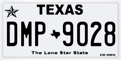 TX license plate DMP9028