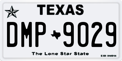 TX license plate DMP9029