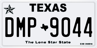 TX license plate DMP9044