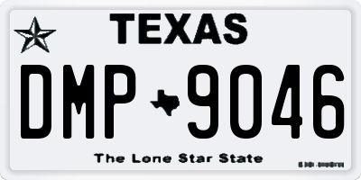 TX license plate DMP9046