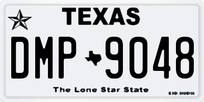 TX license plate DMP9048