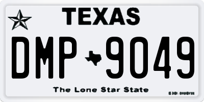 TX license plate DMP9049