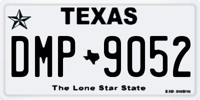 TX license plate DMP9052