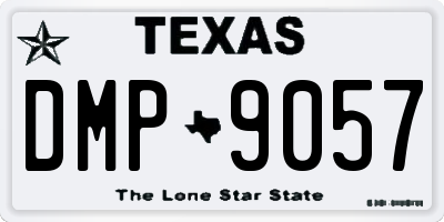 TX license plate DMP9057