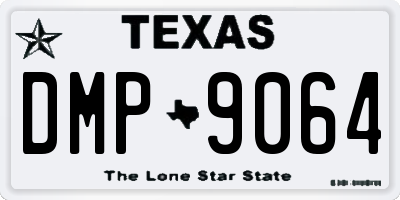 TX license plate DMP9064