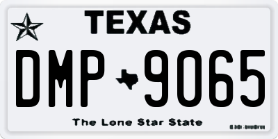 TX license plate DMP9065