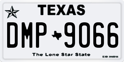 TX license plate DMP9066