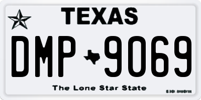 TX license plate DMP9069