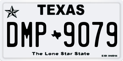 TX license plate DMP9079
