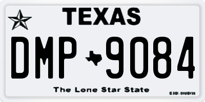 TX license plate DMP9084